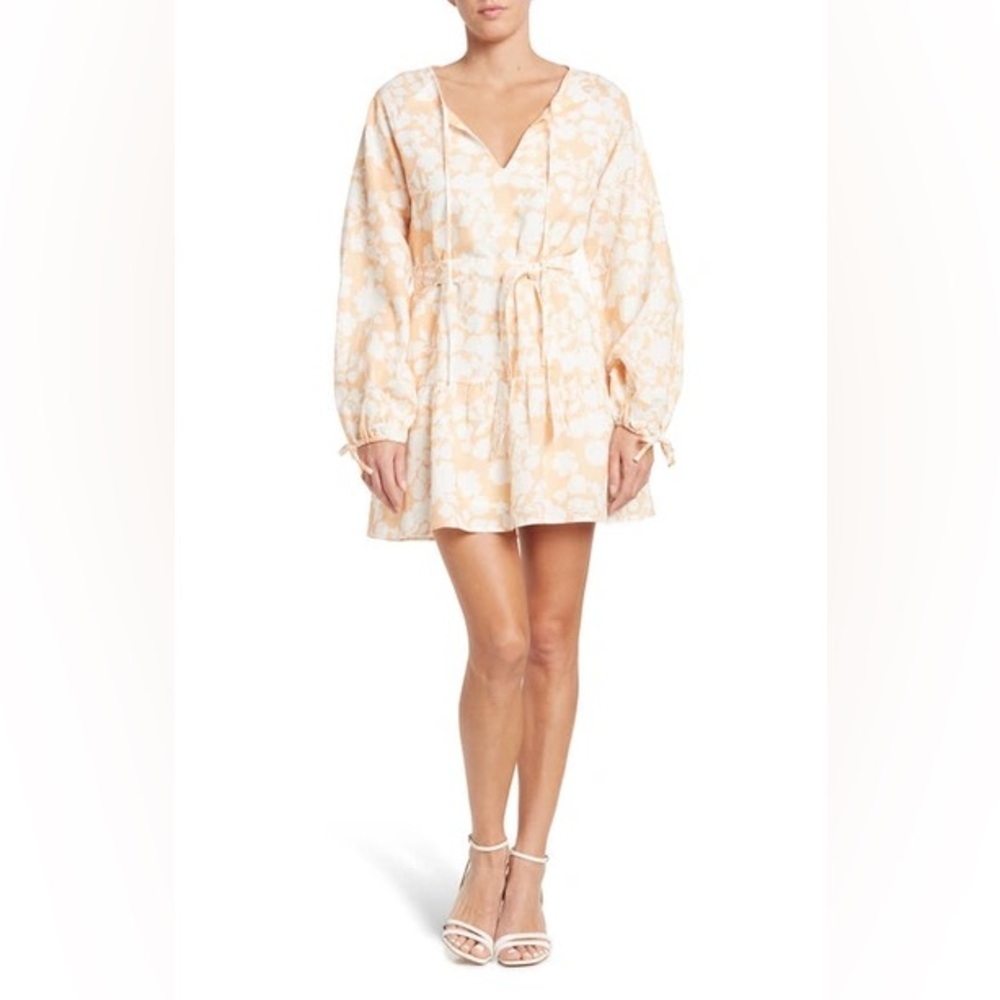 CHARLIE HOLIDAY EVE LINEN BLEND DRESS IN BLOOM - Size 2 XS